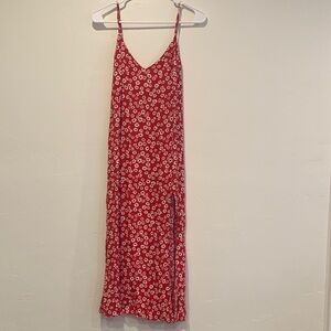 Reformation Red Floral Maxi Dress